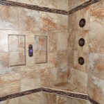 tile shower inlays and benches