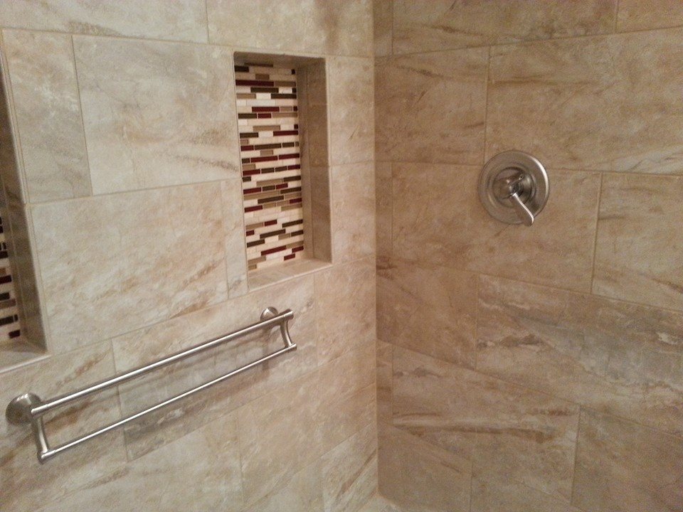 decorative grab bars for a tile shower | harrisburg pa