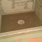 traditional mud shower floor for a tile shower in mechanicsburg, pennsylvania