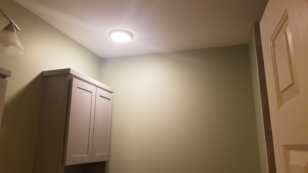 recessed lighting in bathroom